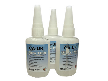 CA-UK Ultra Thin Cyanoacrylate Adhesive 50g x 3 (Second) (image for) CA-UK Ultra Thin Cyanoacrylate Adhesive 50g x 3 (Second)
