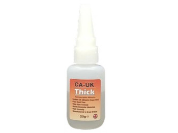 CA-UK Thick Cyanoacrylate Adhesive 20g (BBE July) (image for) CA-UK Thick Cyanoacrylate Adhesive 20g (BBE July)
