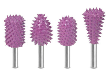 Saburr Tooth 1/4" Shank 4 Piece Set - Supreme 132 grit (image for) Saburr Tooth 1/4" Shank 4 Piece Set - Supreme 132 grit