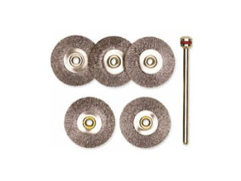 Proxxon Steel Wire Wheel Brushes (x5) (image for) Proxxon Steel Wire Wheel Brushes (x5)