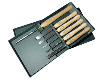 Hamlet 6 Piece Spindle & Bowl Turning Tool Set (image for) Hamlet 6 Piece Spindle & Bowl Turning Tool Set
